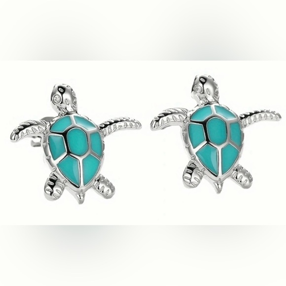 Fashion Jewelry Jewelry - Turquoise Turtle Earrings